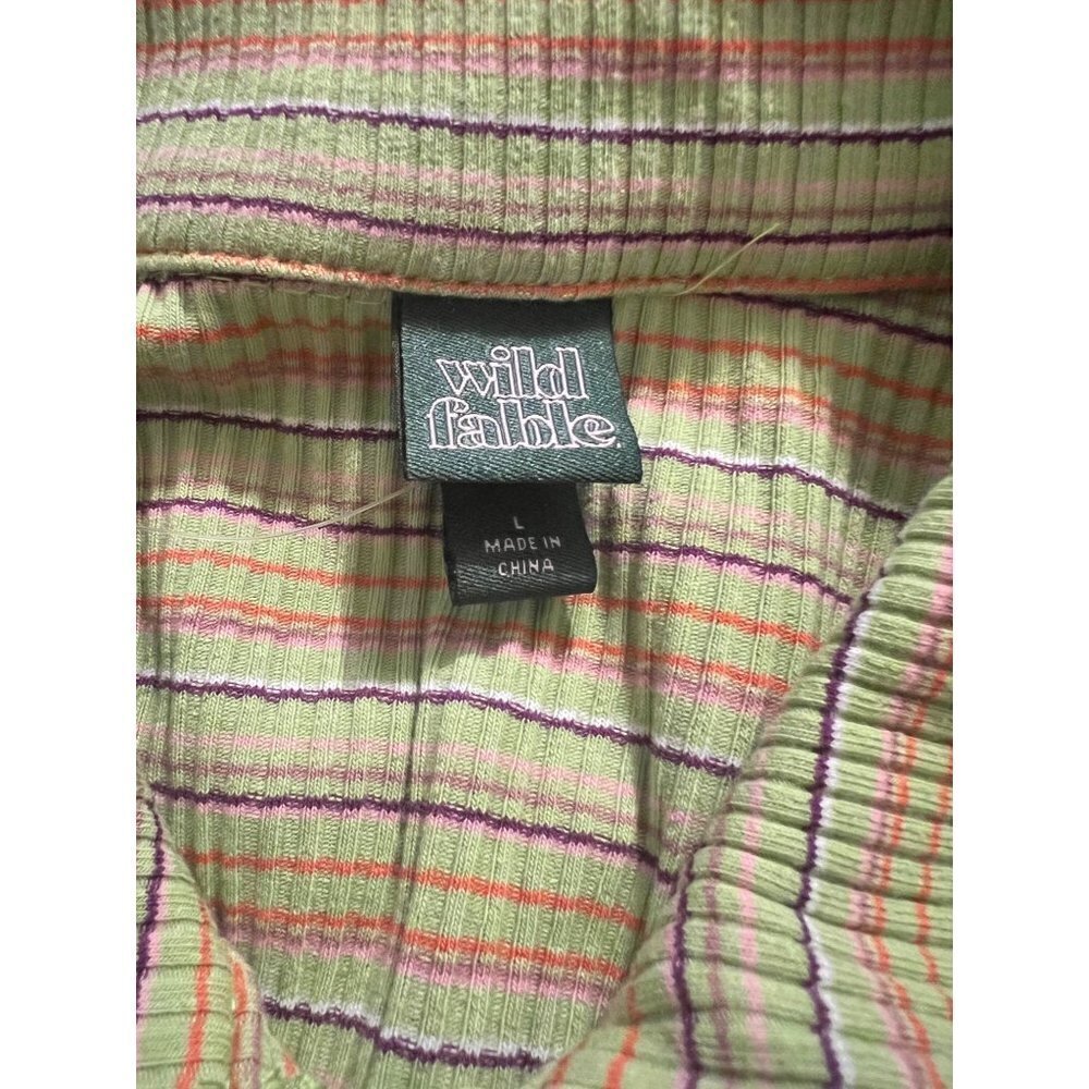 Wild Fable Women's Green Apple Stripe Dress - Picture 6 of 6